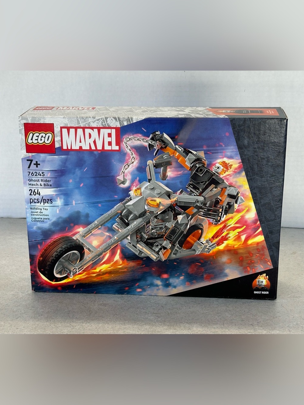 LEGO Marvel Ghost Rider Mech & Bike (Set 76245). Unopened